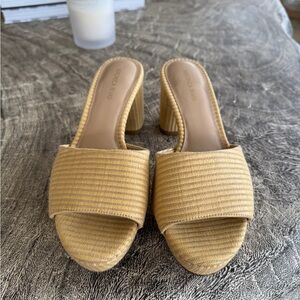 Veronica Beard Beige Women's Heeled Slides